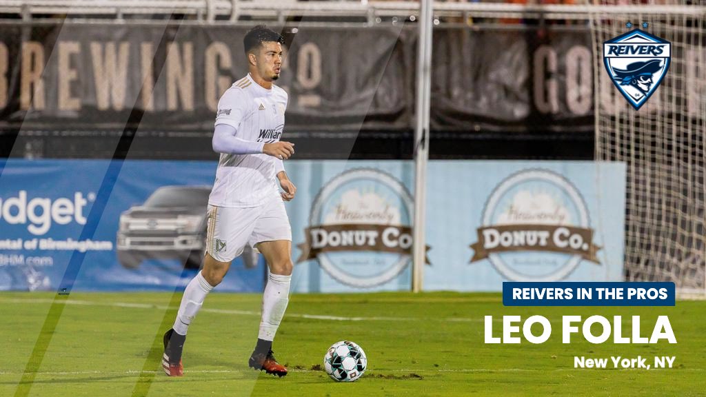 ReiverSoccer's tweet photo. Our fifth #ReiversInThePros post is dedicated to Leo Folla. 

The former Reiver transferred to @UAlbanyMSOC and completed his college career at @SFBKsoccer after his time with us. He’s entering his 5th season as a pro and currently plays for USL1 side @nocohailstormfc . https://t.co/Fx0Qkeadd4