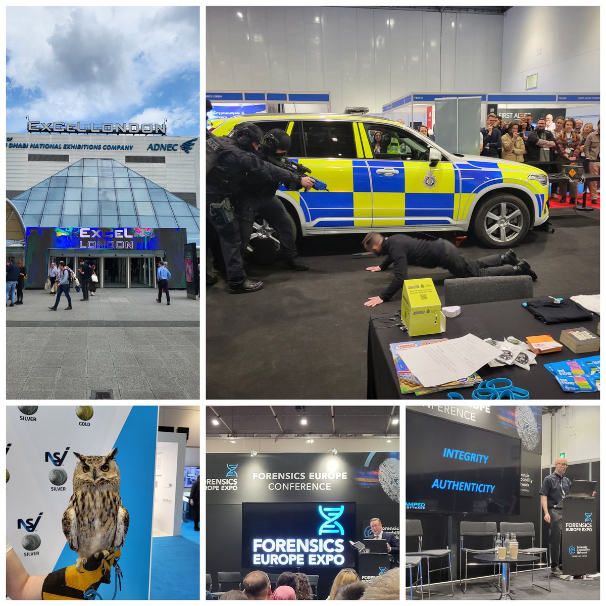 More networking and knowledge sharing at IFSEC and the Forensics Expo this week @IFSEC @forensicseurope #bodywornvideo #policing #security #digitalforensics #randomowl