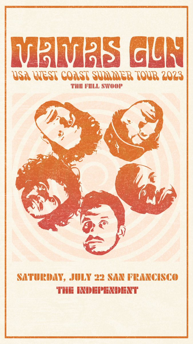 Pleased to announce @thefellswoop will be opening for us at the glorious Independent venue in San Francisco this July ❤️🌟✨