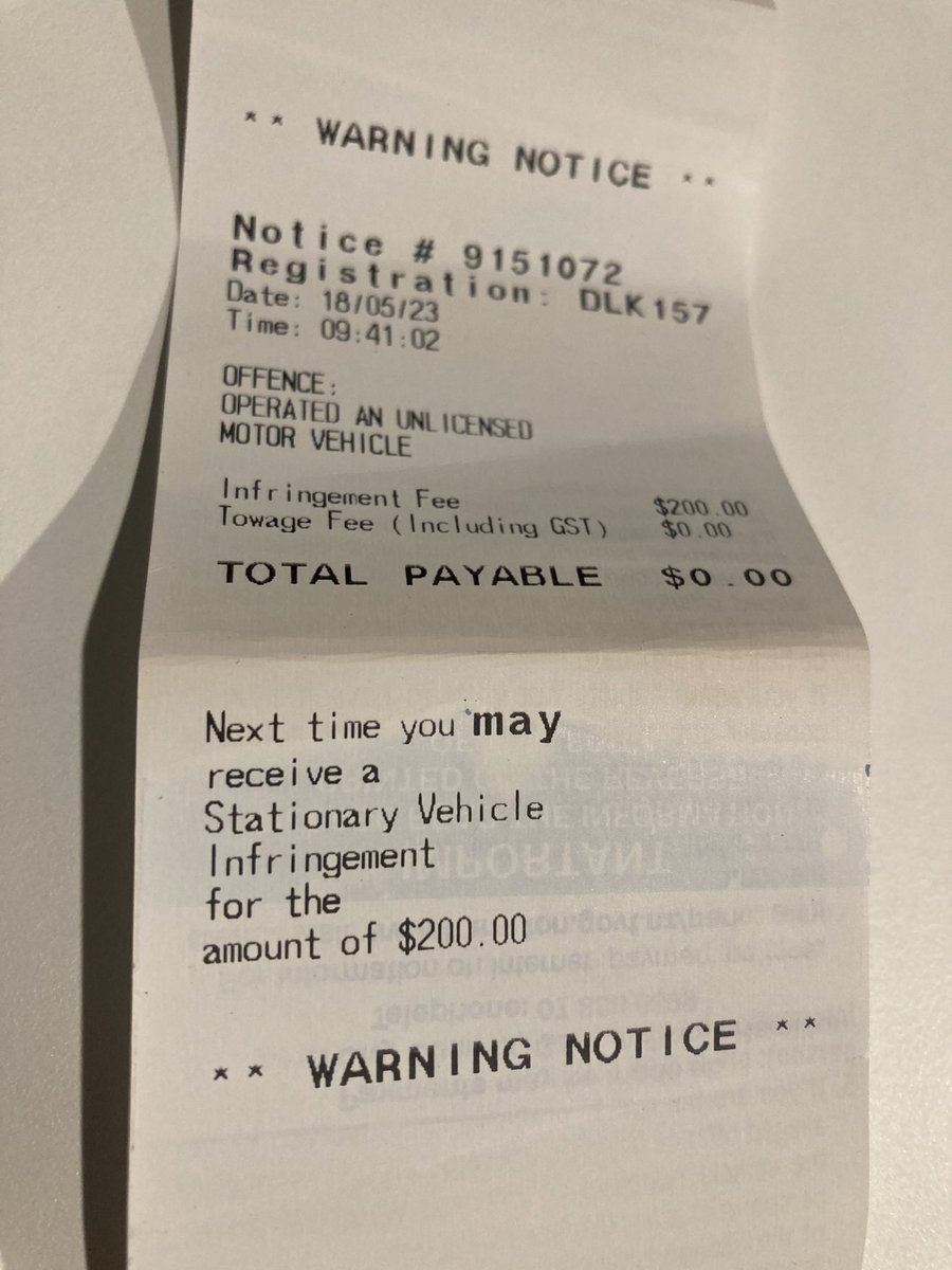 Big thank you to the legend parking warden at <a href="/CouncilHamilton/">Hamilton City Council</a> who gave me this