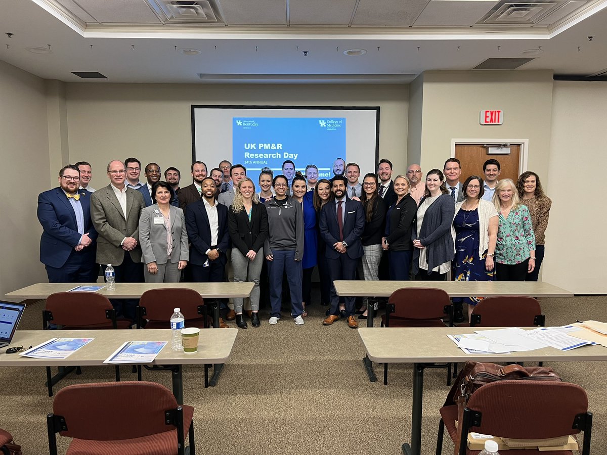 What a fantastic day! Amazing job by all of our residents on both your presentations and posters. Thank you <a href="/doctdeer/">Tim Deer</a> for a fantastic keynote address! A great day by all at our 34th Annual Research Day! #painmedicine #physiatry #MedTwitter <a href="/RealJamelHill/">Superior Jamellus</a> <a href="/UK_HealthCare/">UK HealthCare</a>