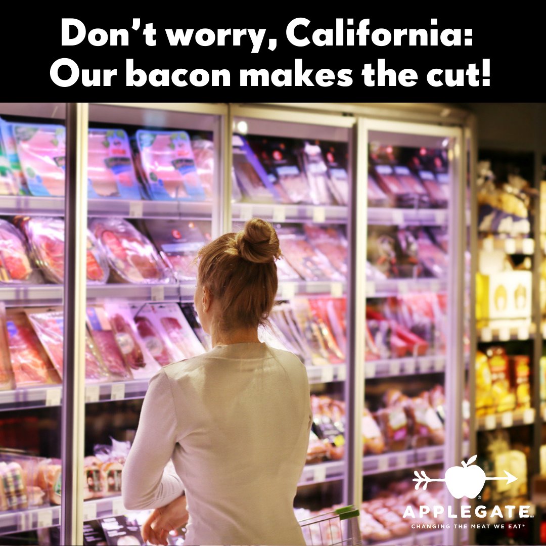 At Applegate,  we have always exceeded the standards set by Prop. 12. 

Our bacon comes  from farms where pigs have plenty of space, light and fresh air. And we  have never, ever used gestation crates. ⁠
⁠
Learn More 👉🏼 bit.ly/42PWigs