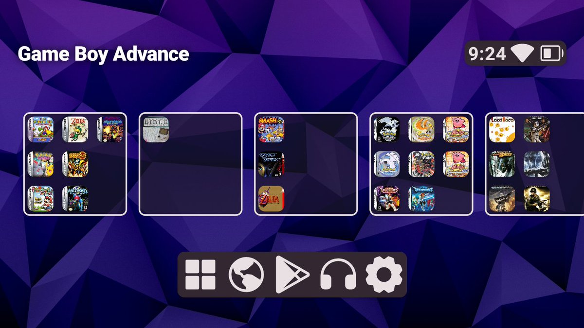 LikeEich's tweet image. Here are what ROMs look like in #ConsoleLauncher!

📂 Platforms act similar to folders (and use the same settings like changing them to lists or grids)

🕹️ ROMs can be shown in the app drawer or added to the home screen individually.

🎨 Box art aspect ratios are kept.