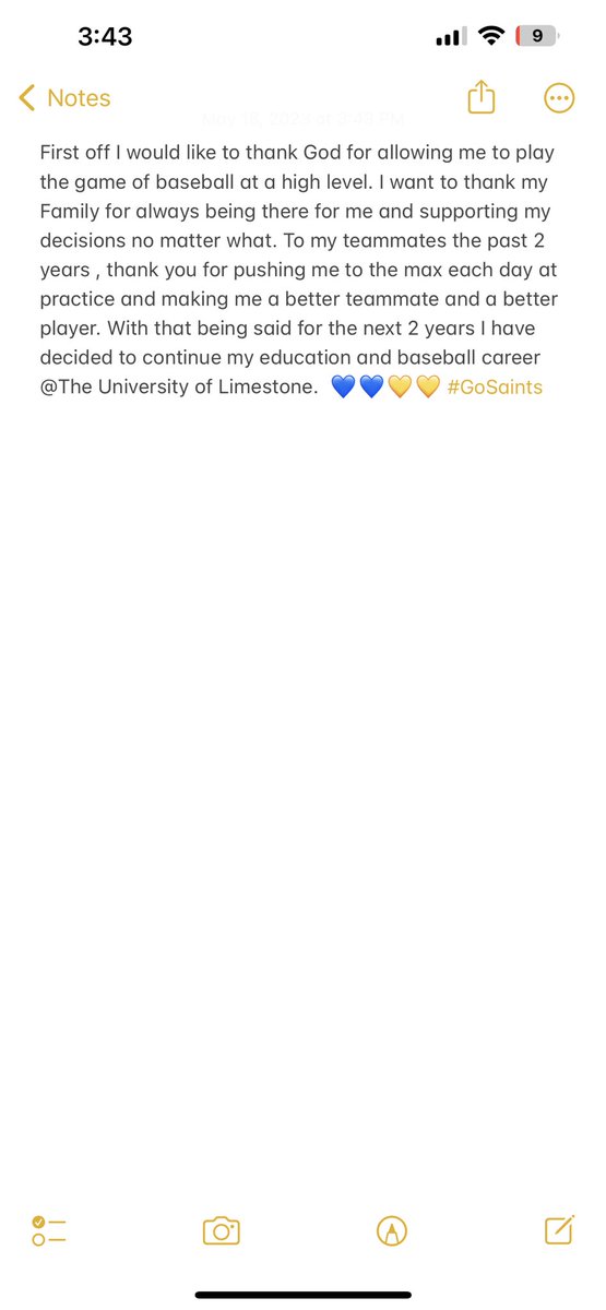 GaitherJoey1's tweet photo. #Committed @dcbritt26 @Limestone_BSB @StatesvilleOwls @SurryKnights https://t.co/DrqMdHoTGE