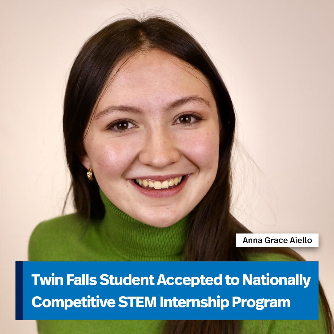 #TwinFalls student Anna Grace Aiello will join peers from around the country at the University of Texas for the nationally competitive #STEM Enhancement in Earth Science (SEES) summer high school intern program! Congratulations!

Read more: sde.idaho.gov/communications…