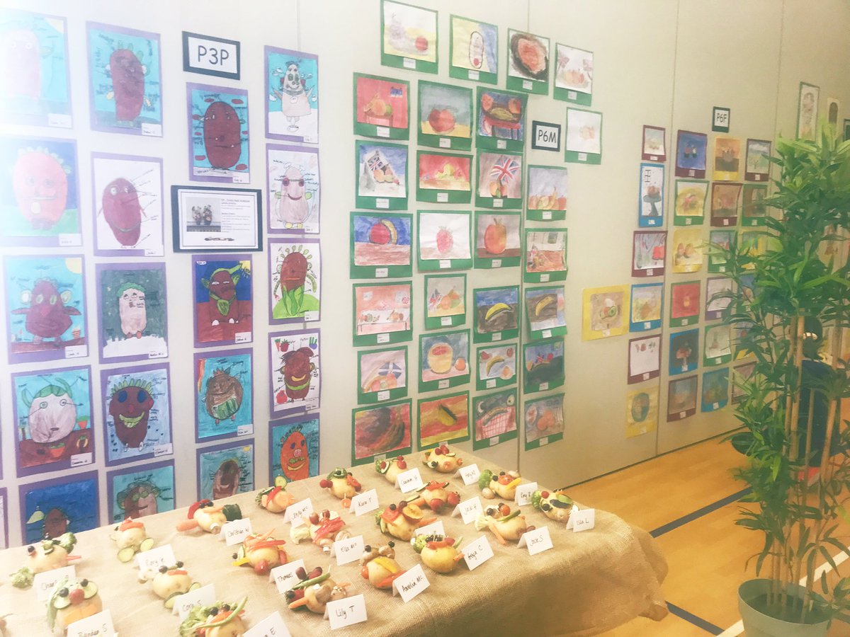 HOBs made an art gallery inspired by ‘the perfectly wonky carrot’ and it has been joyful to share our learning #creativity #wellbeing