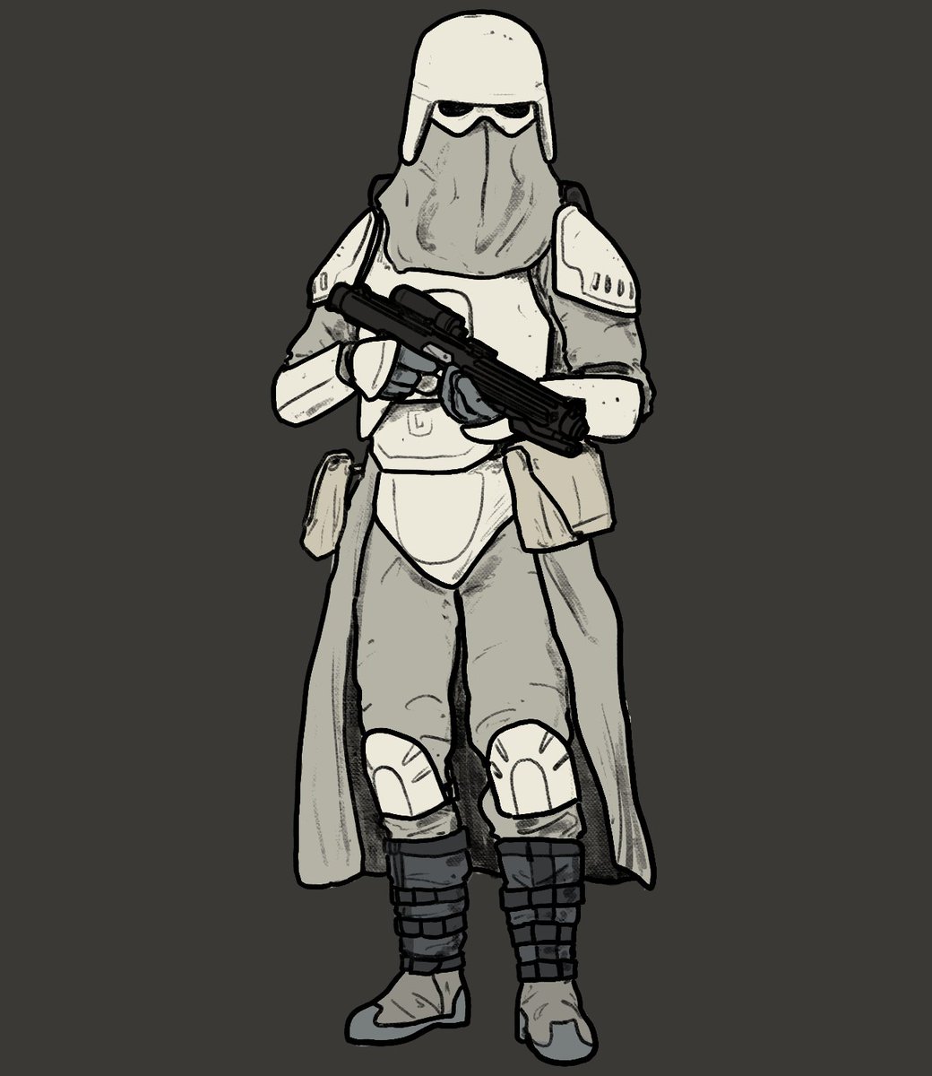 Where it all began. Watching The Empire Strikes Back as a kid in the early 2000s made me want to draw and create my own universes and characters. The Snowtrooper is my favorite design (maybe the Deathtrooper could tie it). 
#StarWars #art