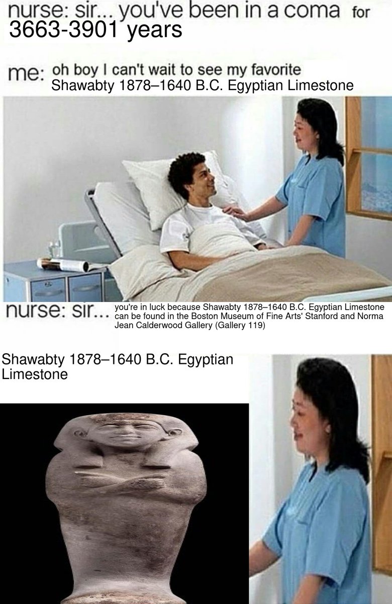 Shawabty 1878–1640 B.C. Egyptian Limestone