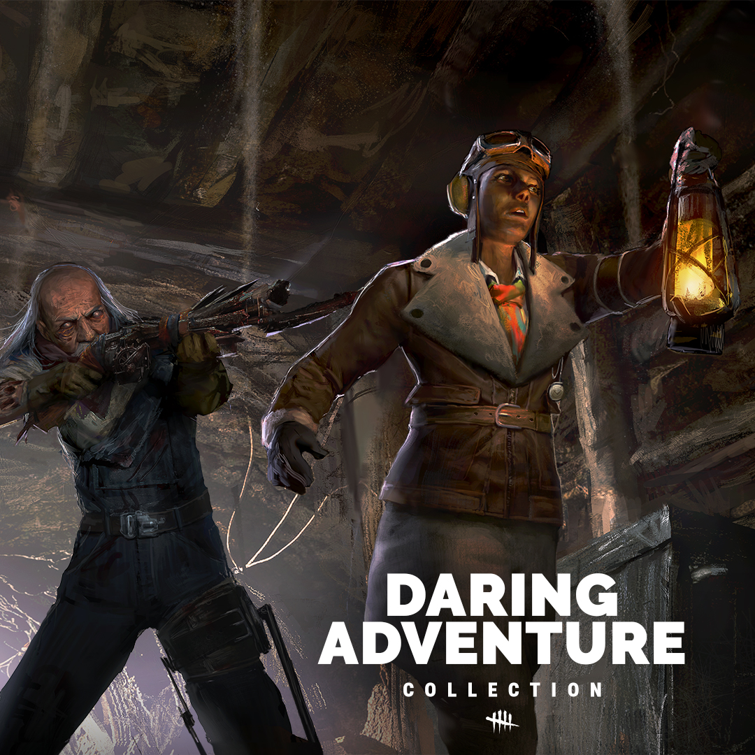 DeadbyDaylight's tweet photo. Some corners are better left unexplored.

The Daring Adventure Collection is now available, featuring Outfits for Zarina Kassir and The Deathslinger. https://t.co/V62rW6M555