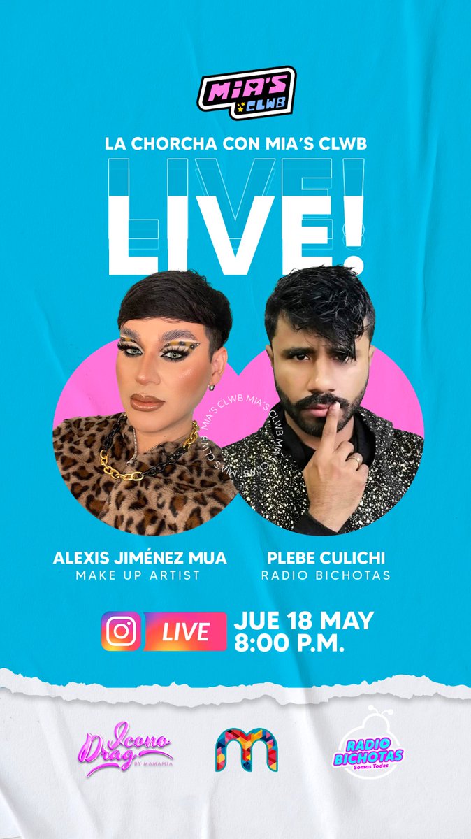 Plebe_Culichi's tweet photo. Plebes, nos vemos live hoy por Instagram junto a las #MiasClwb y #AlexisJimenez. 9 PM hora Centro de México.
"HABLEMOS DE DRAG, LA CHORCHA CON MIA'S CLWB" #IconoDrag
@JassArmenta @Adrean_Acosta @itsmeoscarivan 🩵🩷💚 https://t.co/u41LK5LCKb