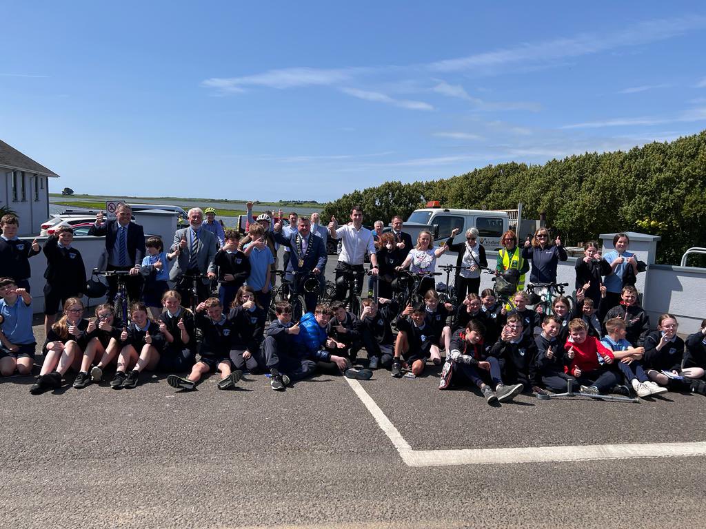 Delighted to launch the #EuroVelo 1 route today at the idyllic Our Lady’s Island in Wexford.

It’s a 2,300km route across the Irish coastline and a really positive project which will promote cycling tourism all across the island 🚴‍♂️ ☘️