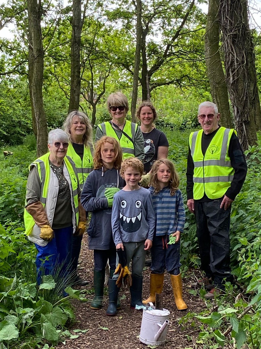 Helping Friends of Stephen's Pond and Berryfields Orchard with a work party in the woods today 🌳🌳