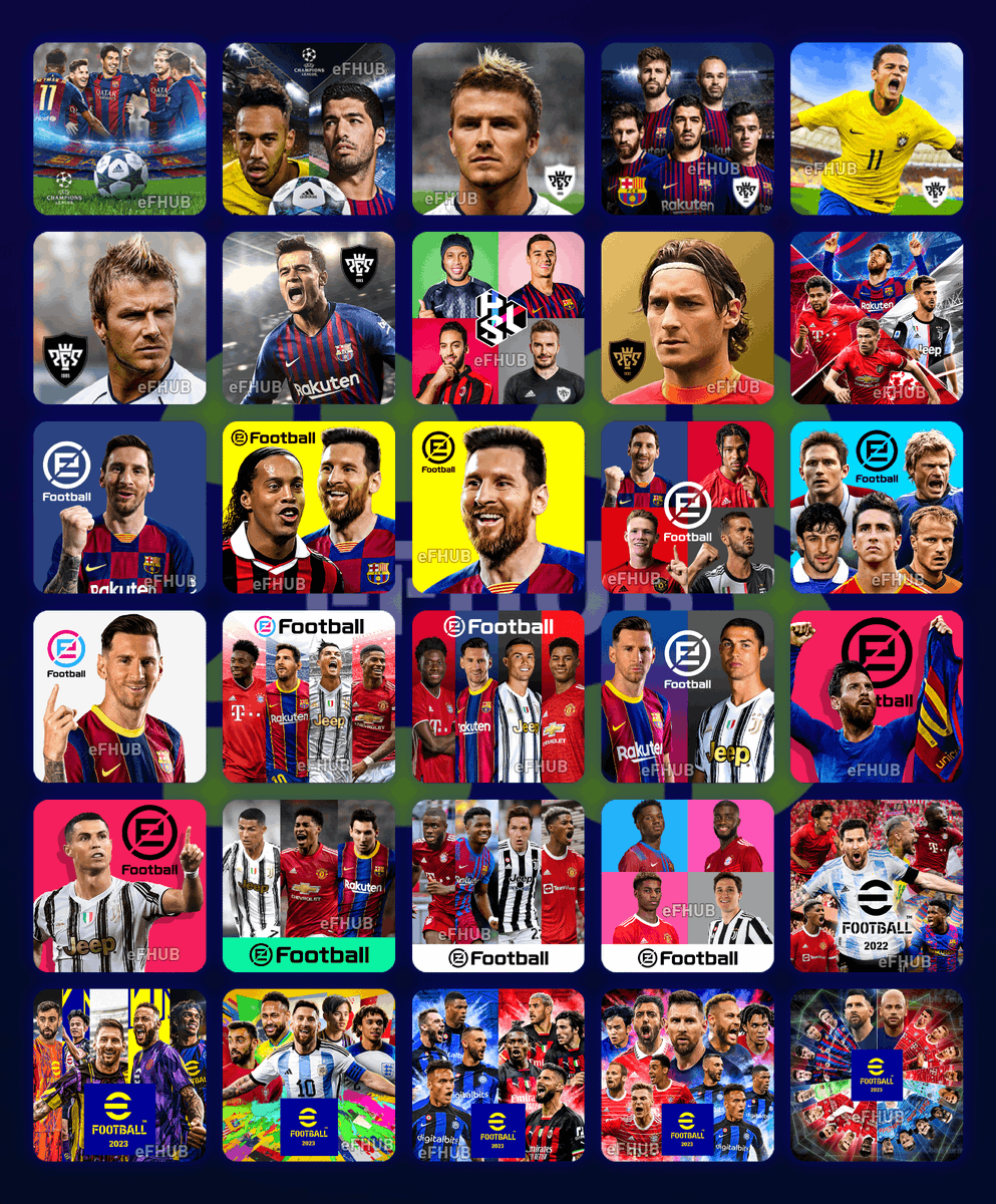Happy Sixth Anniversary, eFootball™ Mobile! ⚽🎮

Let's have a look at the evolution of Icons from PES Mobile to eFootball™ Mobile !

#ProEvolutionSoccer | #PESMobile | #eFootball | #eFootball2023 | #eFootball2023Mobile | #eFHUB | #eFootballHUB