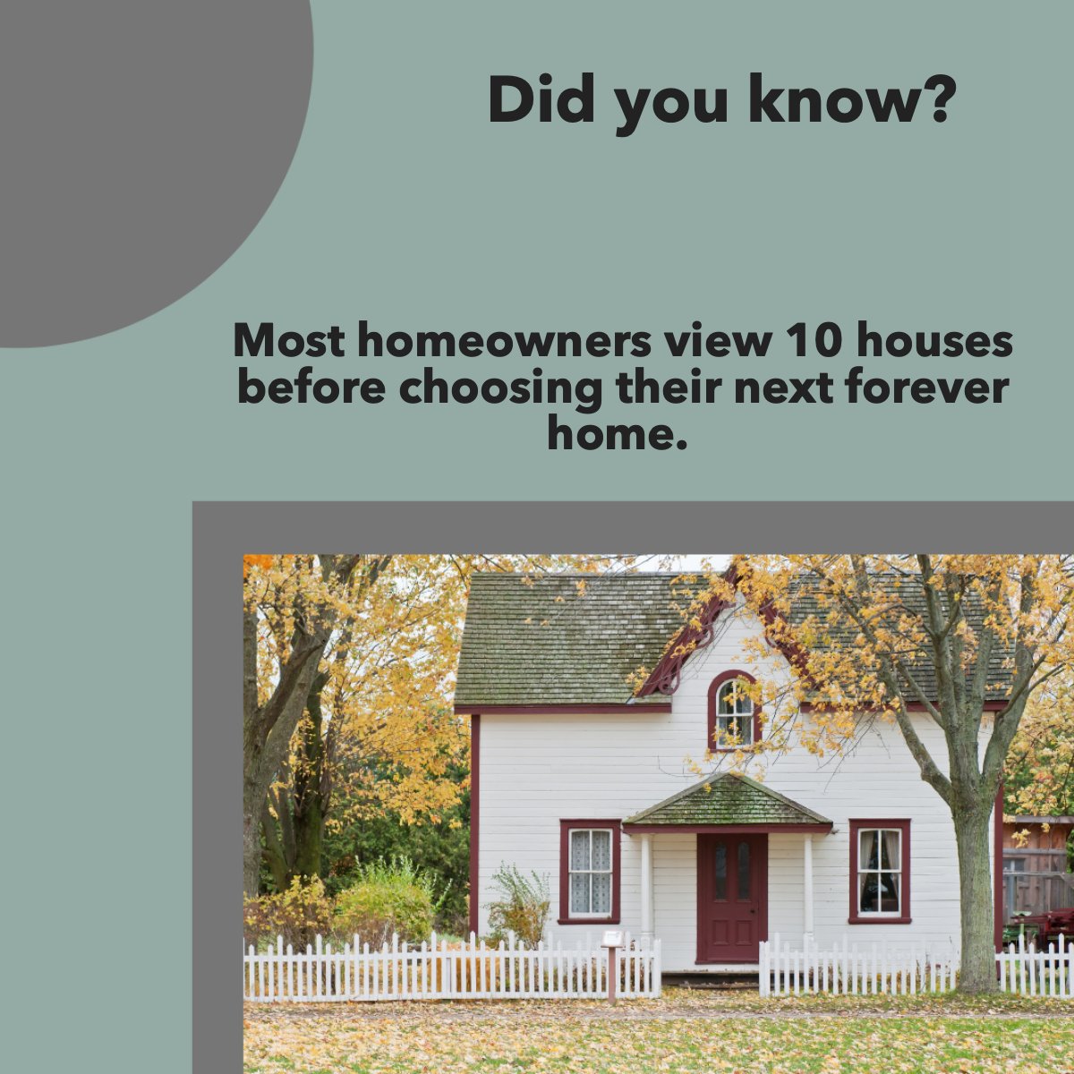 Did you know how many houses a homeowner view before choosing their home? 👀

Share your answer in the comments below!

#happyhomeowners    #newhomeowners    #homeownershipgoals
#realtynewengland #mannymenezesgroup #realtyne #wesellnewengland #welovenewengland