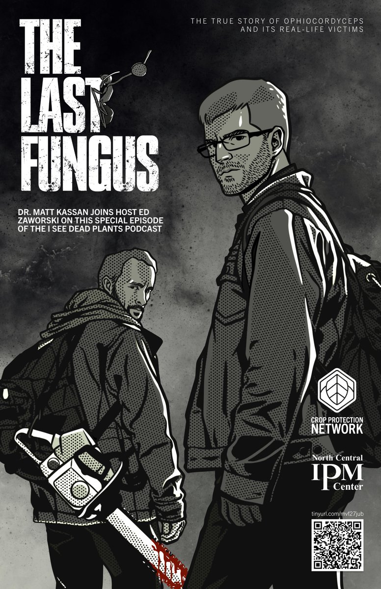 ISDPPodcast's tweet image. Have you listened to Season 2 Episode 11 yet!?
sites.libsyn.com/416264/s2e11-f…
 The very talented @KeatonJHewitt illustrated @kasson_wvu and @EdZaworski ready to navigate the fungipocalypse!!! 
#IPM #ISDP #TheLastOfUs #fungi