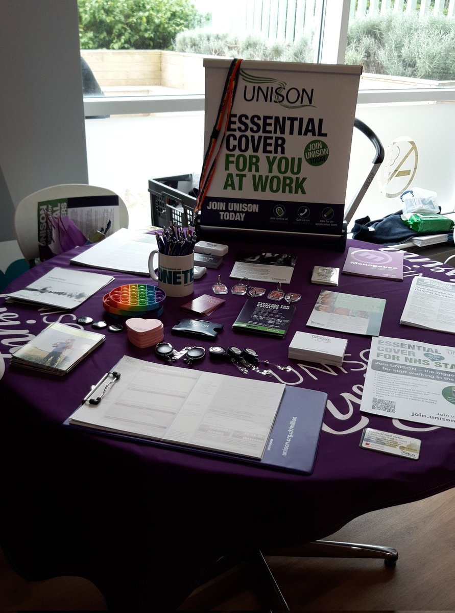 Here @TEWV Health & Wellbeing Staff Roadshow Event at West Park Hospital in Darlington, 3pm till 5pm. Find out more about UNISON, the benefits & services we offer plus the free learning opportunities open to members #LearningAtWorkWeek