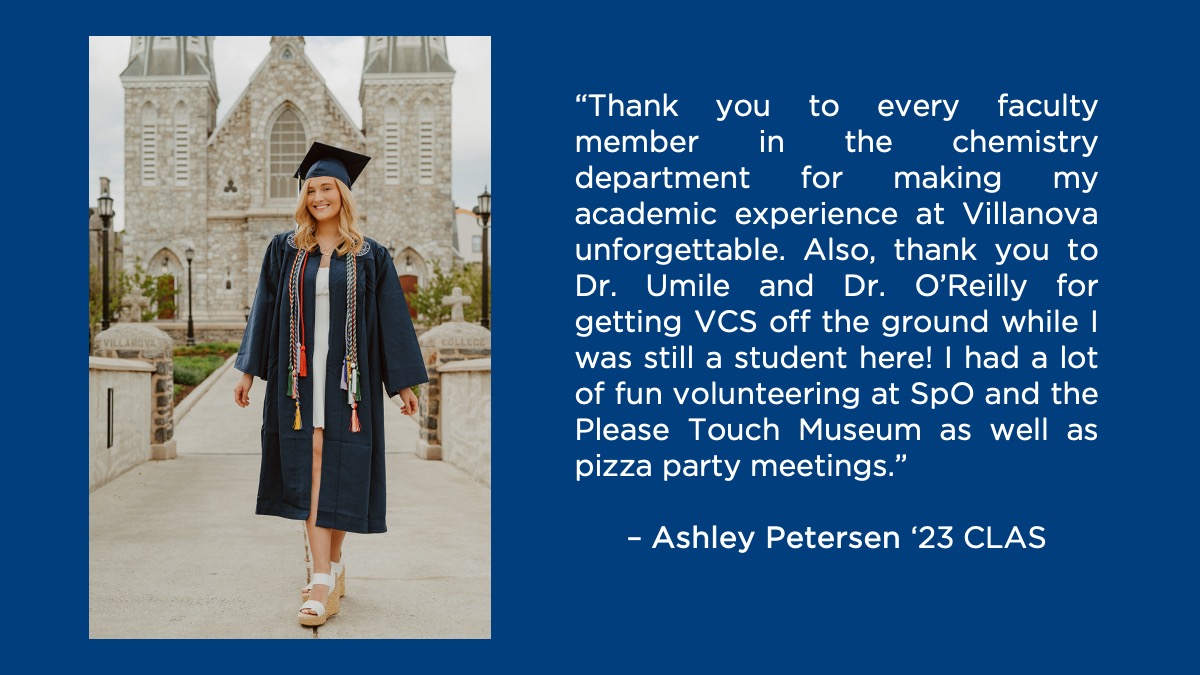 Congratulations to Chemistry major Ashley Petersen ’23 CLAS, from Chatham, NJ! Ashley is joining the chemistry doctoral program <a href="/UCLA/">UCLA</a>! <a href="/uclachem/">UCLA Chem & Biochem</a> #NovaGrad2023