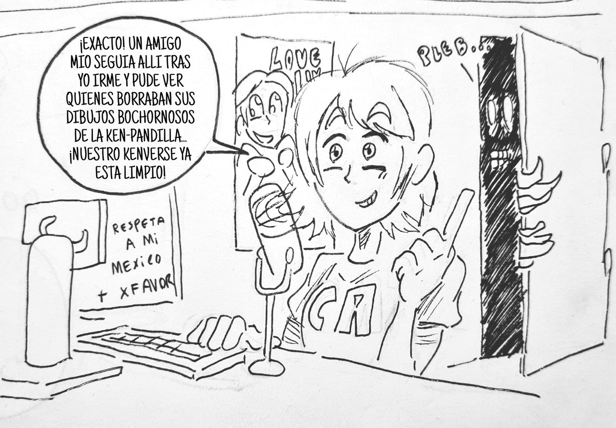 SargentUniverse's tweet photo. Silenciaron a nuestro querido @Kayo25Uwu en el directo 😔, sabia demasiado... HAHAHA... Esto es un chiste interno para loz que vieron el directo del Martes, fue una tarde magnifica y ojala tener otro directo asi pronto queridos!😊 #doomverse #doomposting #kenverse #comic #dibujo https://t.co/9H1l907eR1