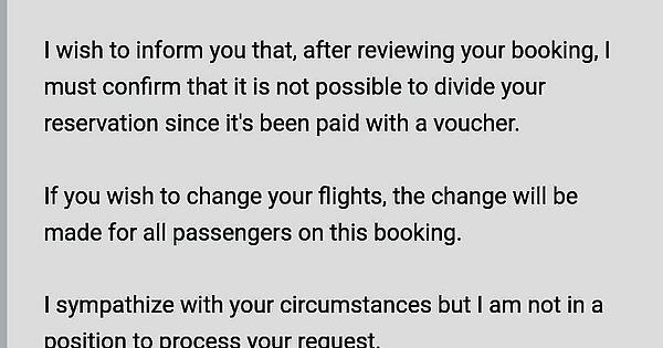 ire_sky's tweet photo. Ryanair refusing to change a flight booked using a voucher! Website claims you can change any flight.
Original flight canceled by Ryanair, I took a voucher to help the company, now I’m penalized for not taking the refund.
Never accept a Ryanair voucher, demand a refund.#Ryanair https://t.co/qqIyE7LhVU