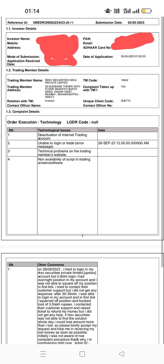 Hello everyone, please kindly help in fighting with <a href="/upstox/">Upstox</a> . A technical glitch taken place on 26-09-2022 in upstox . I tried to login in my upstox on 26-09-2022 around 9:10 a.m but i was not able to login then i tried again around 9:15 a.m but i was not able to login in my acc.