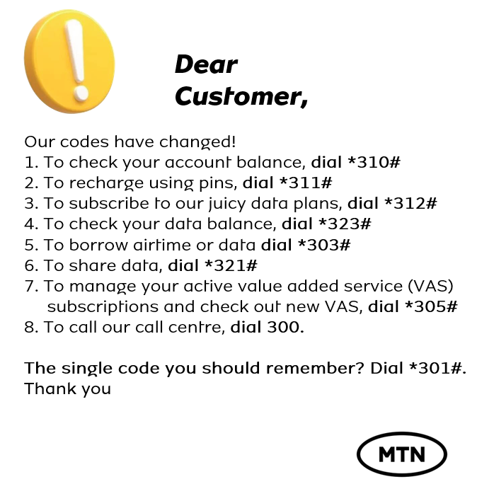 code to hide mtn number