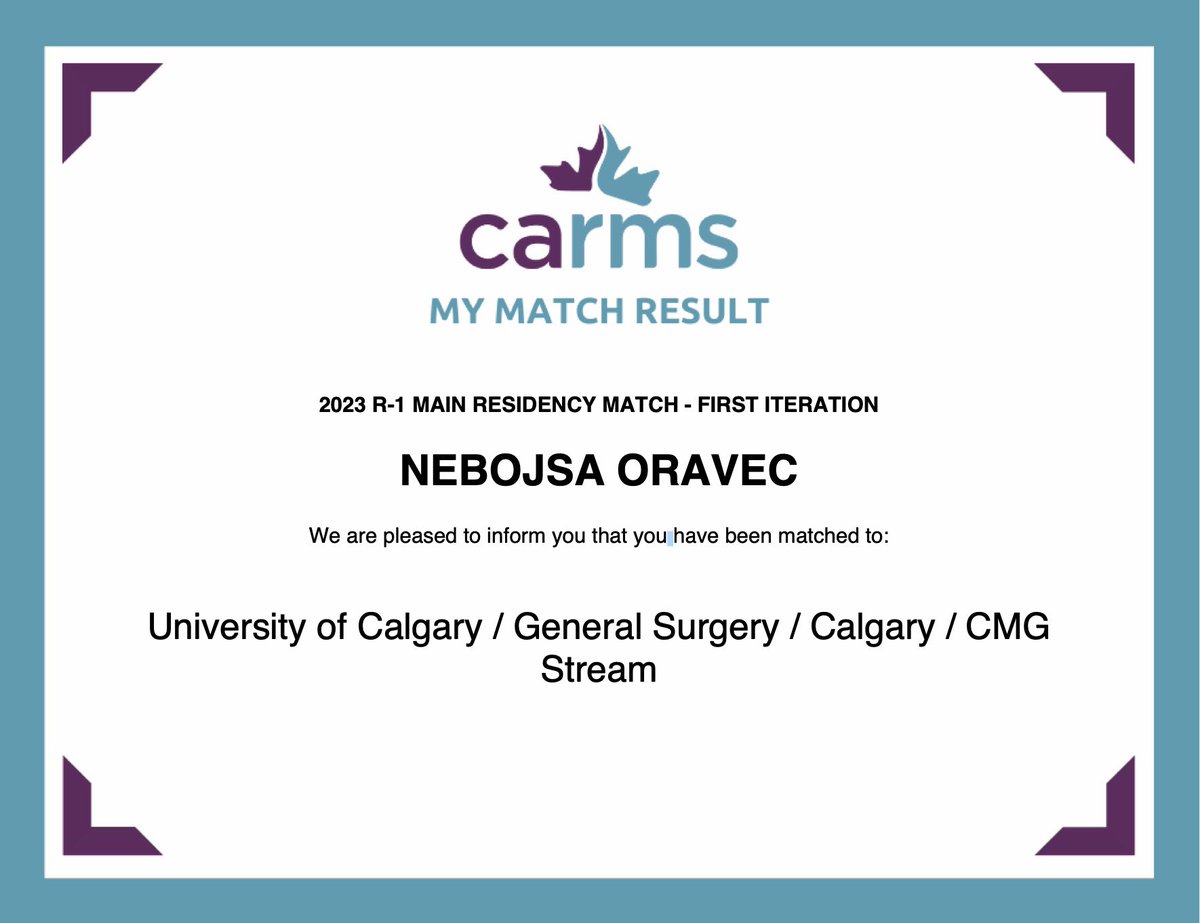 Today I became a doctor. I am so fortunate to have trained alongside some incredible people who have become my second family. Looking forward to my next adventure — surgical residency in Calgary! #CaRMS2023 #gensurggang #umanitoba2023