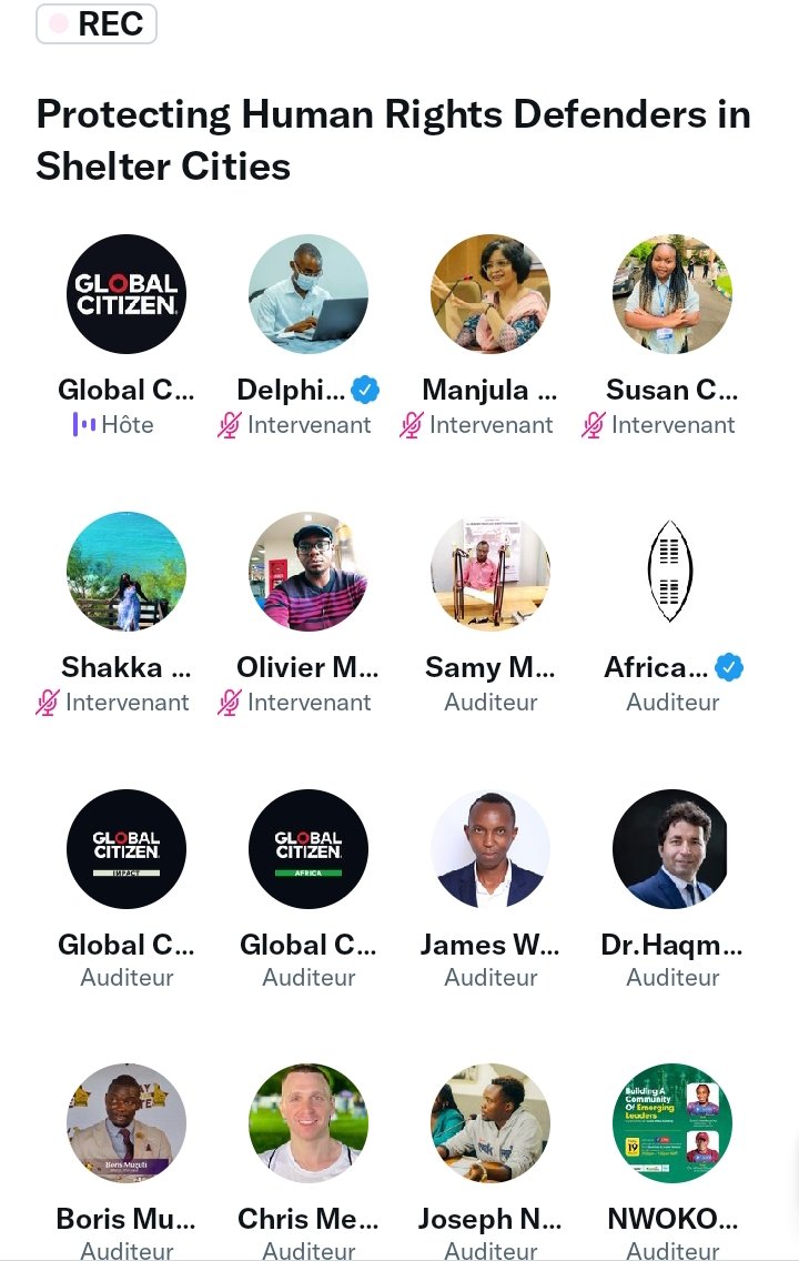 SamyMulema's tweet photo. It was a big pleasure to participate at thé Tweetspace #Protecting #HumanRightDefenders in Shelter Cities by @GlblCtzn avec @amnesty @2lphins etc. Thanks to all interventions. Tous pour la promotion des #DH https://t.co/L606v6Bq6T