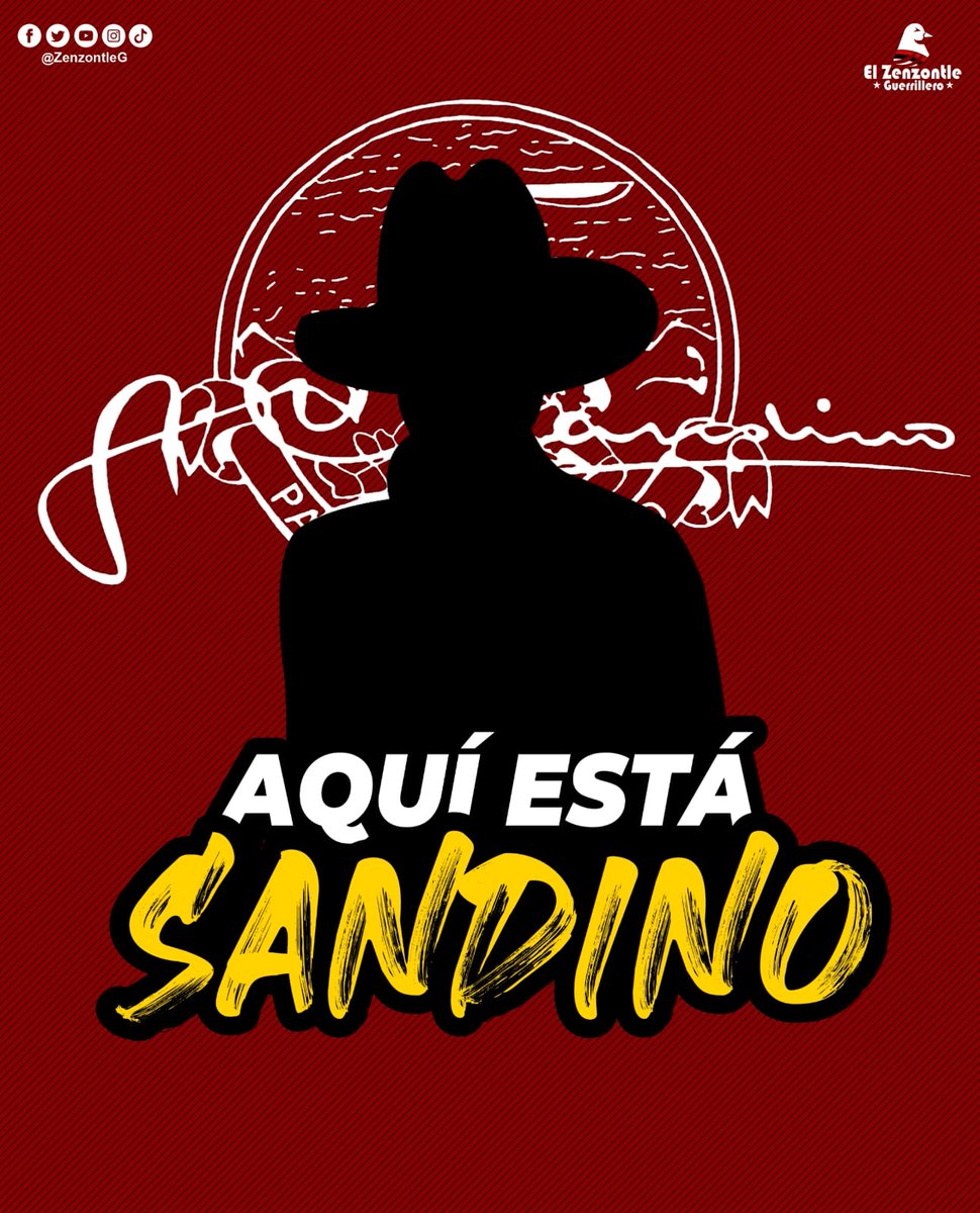 Me siento orgullosa de decir que soy hija de Sandino! 
Soy Nicaragüense y soy Sandinista. 

#SandinoVive  La Lucha Sigue 
#SandinoLuzYVerdad