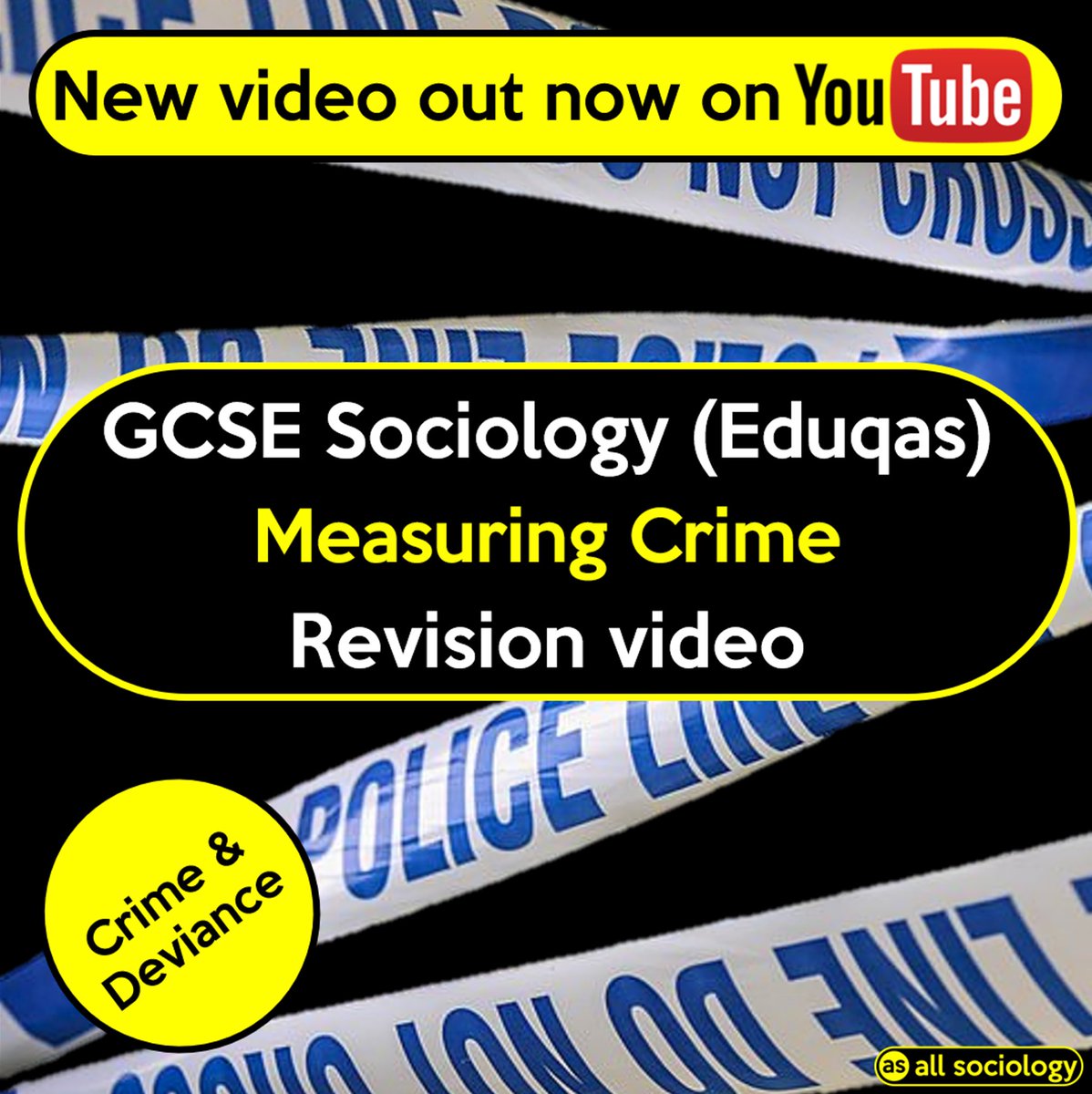 How do we measure the amount of crime? Why can’t we trust the official statistics? What’s the difference between a victim study and self-report study? 

Answers to all these and more in my latest video: youtu.be/LILv3vnZlF4 ✌️ 

#sociology #gcsesociology #SOCCD #allsociology