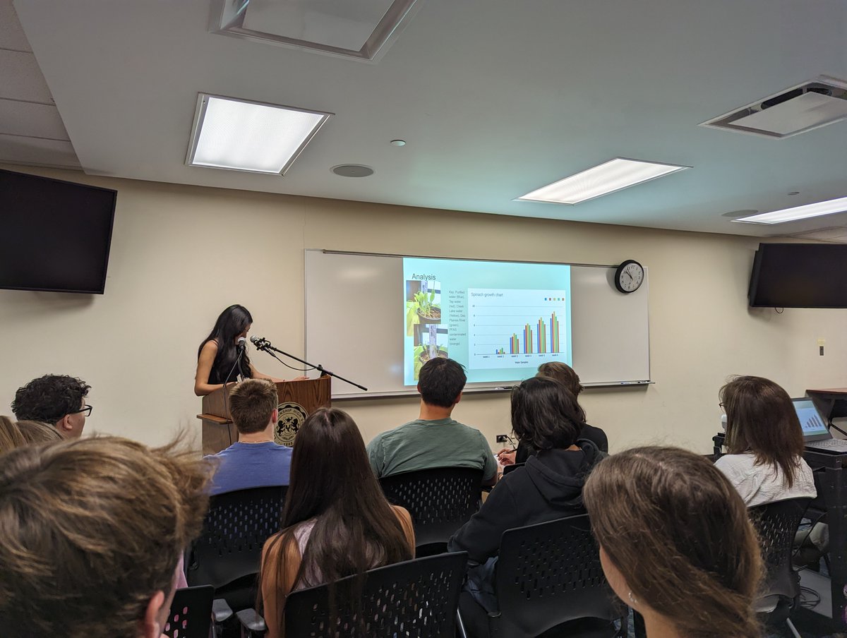 Students from STEM Research course have been presenting their findings from their year-long project.  Thanks to   <a href="/ISTCoalition/">ISTCoalition</a> for their Mentor Matching Engine, <a href="/argonne/">Argonne National Lab</a> for the ESRP program, and Ruth Wenner Trust.  Excited about this next generation of scientists!  #WeAreLT