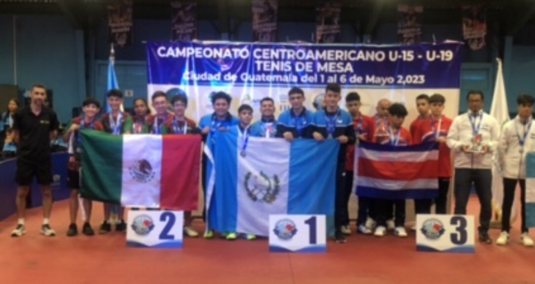 olivertenisdem1's tweet image. Campeonato Centroamericano Tenis de Mesa U15 U19 Guatemala 2023. 2o Lugar Equipos
3er Lugar Dobles 
Clasificados al Panamericano U15 U19 USA. Un gusto reencontrarse con compañeros. Gracias  #JuanFernandez, #osmanicajigal #cnar #conade #femeteme #Avtm @COM_Mexico @ivdgob #Coatepec