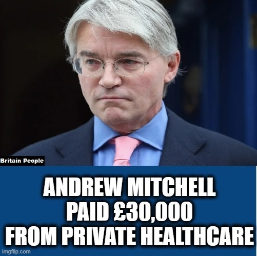 TORY MP:  ANDREW MITCHELL 👀

🔴Andrew Mitchell earned £30,000 from a private health insurance provider.

👉RETWEET if this concerns you.

@EveryDoctorUK #NHSPrivatisation