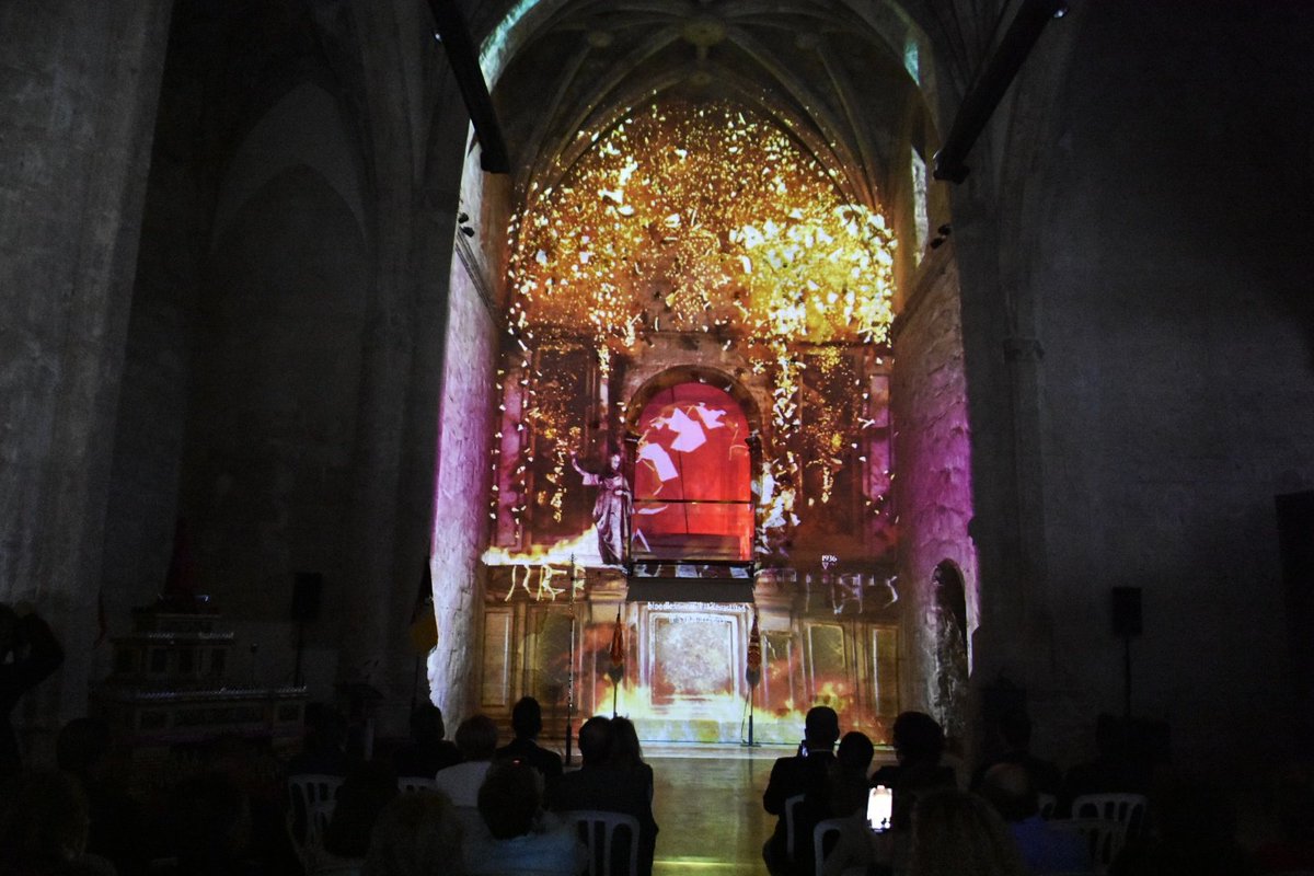 Cultura Ayto. Lorca (@culturalorca) on Twitter photo 📸 Santa María la Mayor, actual <a href="/CiuFront/">ciuFRONT museo medieval</a> , acogía esta tarde la presentación del espectacular videomapping que reconstruye su altar mayor
🗓Un espectáculo que no os podéis perder este sábado en la #NochedelosMuseos de #Lorca
#LorcaEsCultura 📸 Santa María la Mayor, actual <a href="/CiuFront/">ciuFRONT museo medieval</a> , acogía esta tarde la presentación del espectacular videomapping que reconstruye su altar mayor
🗓Un espectáculo que no os podéis perder este sábado en la #NochedelosMuseos de #Lorca
#LorcaEsCultura