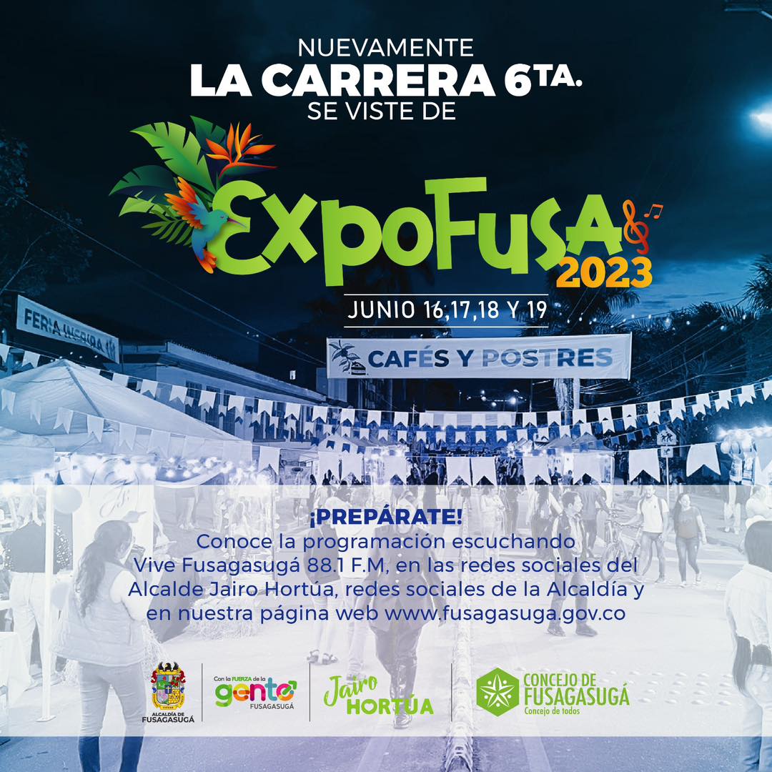 AlcFusagasuga's tweet photo. Muy pronto ¡La carrera 6ta se vestirá de #EXPOFUSA 2023! 📷 https://t.co/Y489pjXo57