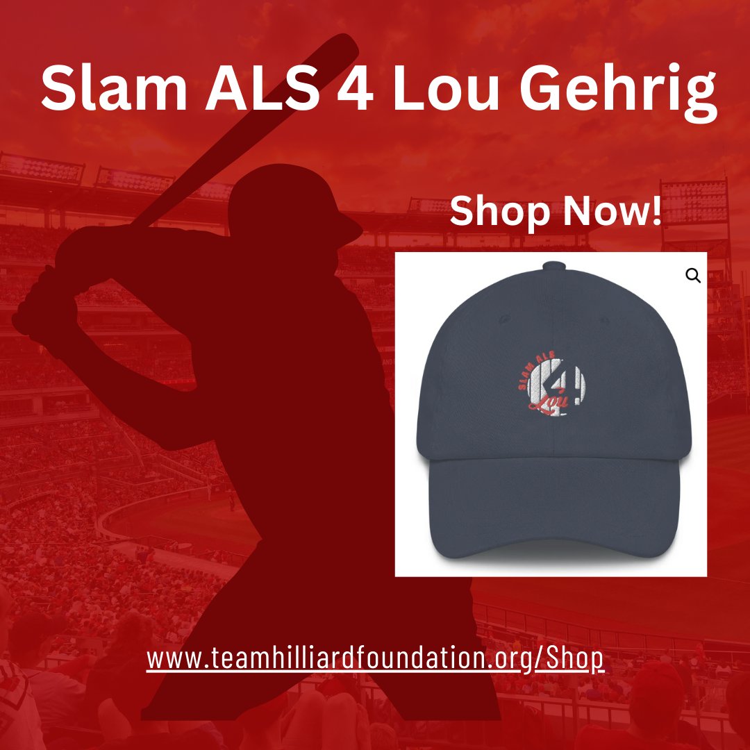 Get your 'SLAM ALS' 4 Lou, for Lou Gehrig Day! All proceeds will benefit ALS charities! teamhilliardfoundation.org/product/dad-ha…
#SlamALS #LG4Day #StrikeoutALS