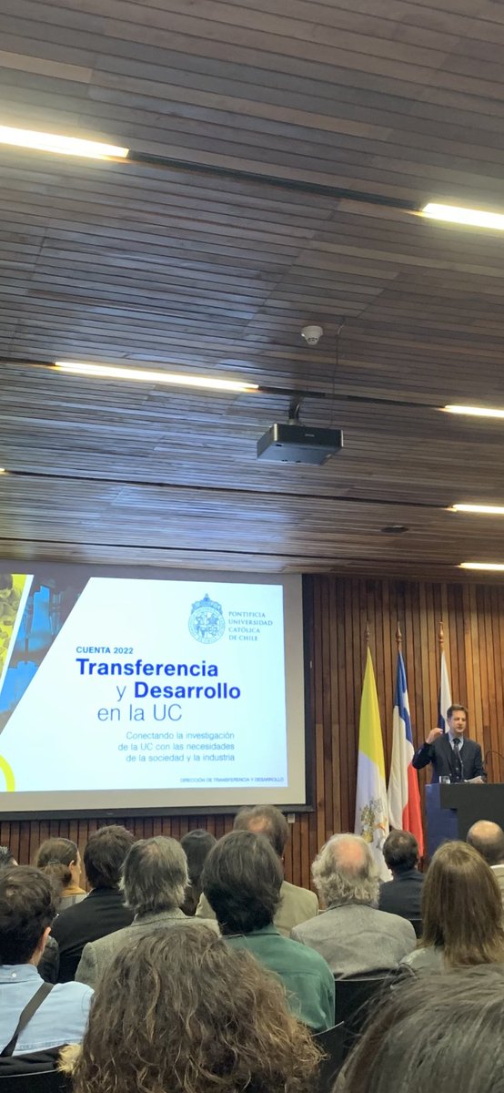 Acompañamos a nuestros partners <a href="/TransferenciaUC/">Dirección de Transferencia y Desarrollo UC</a> en su cuenta anual. Felicitaciones por sus logros! “A través del conocimiento que se desarrolla en nuestra universidad, queremos ser un polo de desarrollo para Chile y para el mundo” Pedro Bouchon, VR Investigación <a href="/ucatolica/">Universidad Católica</a>