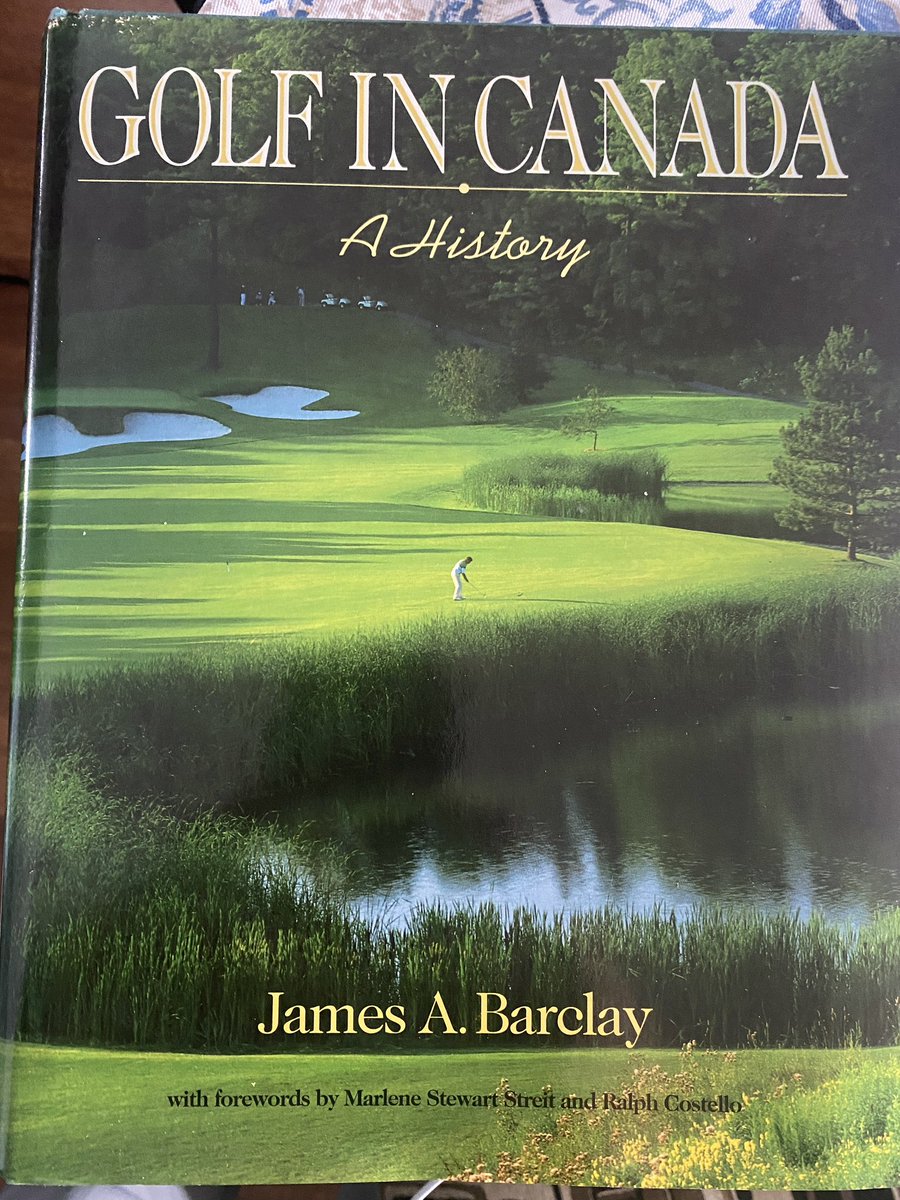 Flagstick's tweet photo. He passed away in 2011 but golf historian James Barclay would have been 100 this coming October.
The Glaswegian made his home in Canada and left an amazing legacy of work.
Always grateful to have this one on my bookshelf for reference.
@CGHF #KnowYourPast https://t.co/avd434WZMU