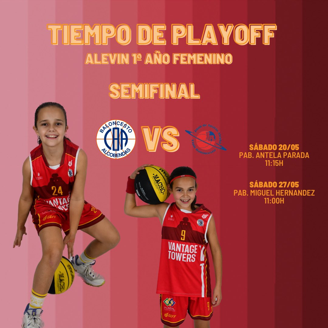 cbalcobendas's tweet photo. #CanteraCBA
¡Seguimos con los playoffs! 🔥
¡Agárrate fuerte porque los segundos partidos de 1/4 de final,las primeras semis y la final del #JunC vienen cargadas de emoción ! 🏀🔥 https://t.co/bbR0D7RCjY