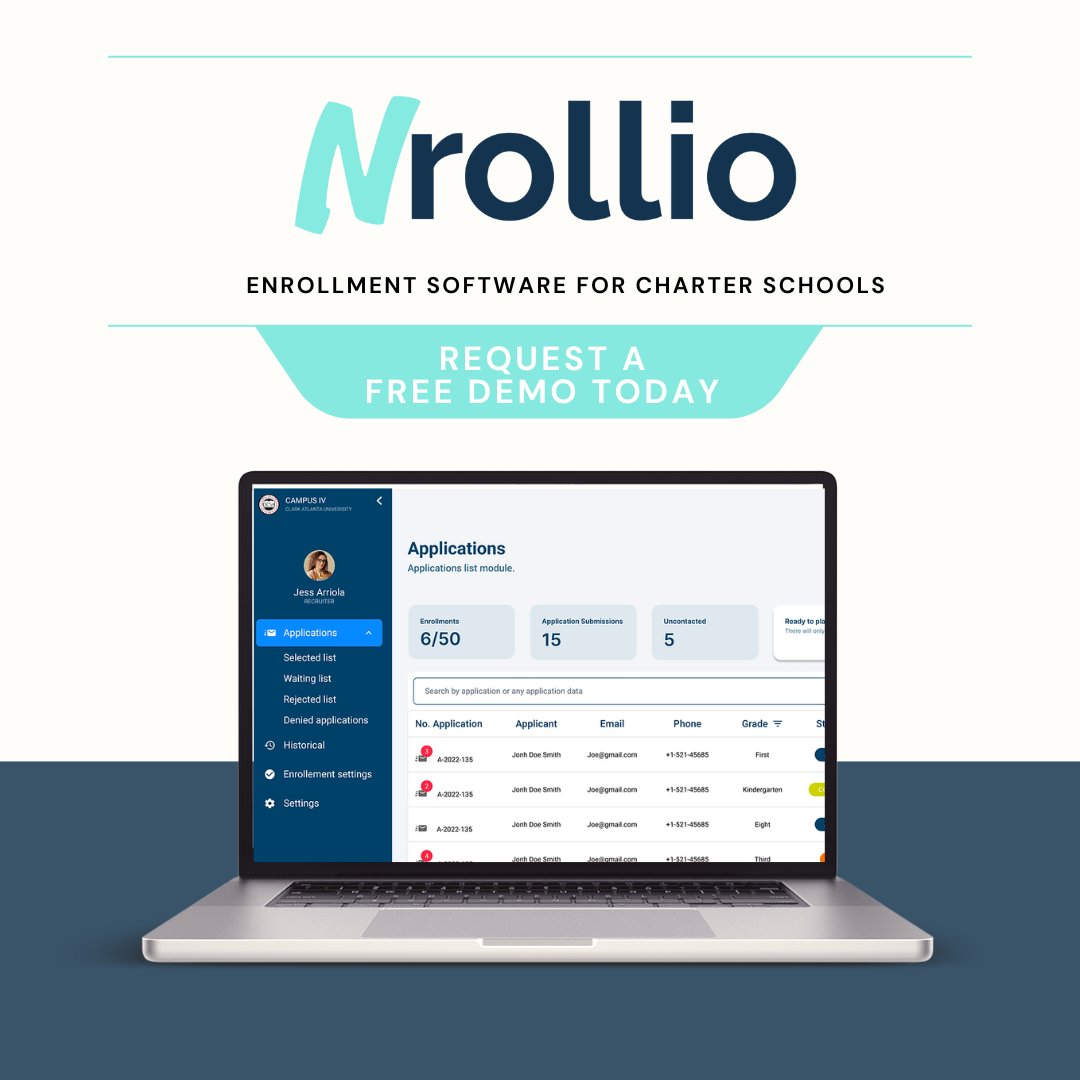 charter_connect's tweet photo. Wanting to increase your enrollments? 📈What about collecting documents &amp; applications in a timely manner? 📑
Request a free demo today to immediately boost your enrollment now! Check out https://t.co/XYFf9M7xSV for more information. 

#nrollio #enrollmentsoftware #newsoftware https://t.co/sH6DwIF1TW