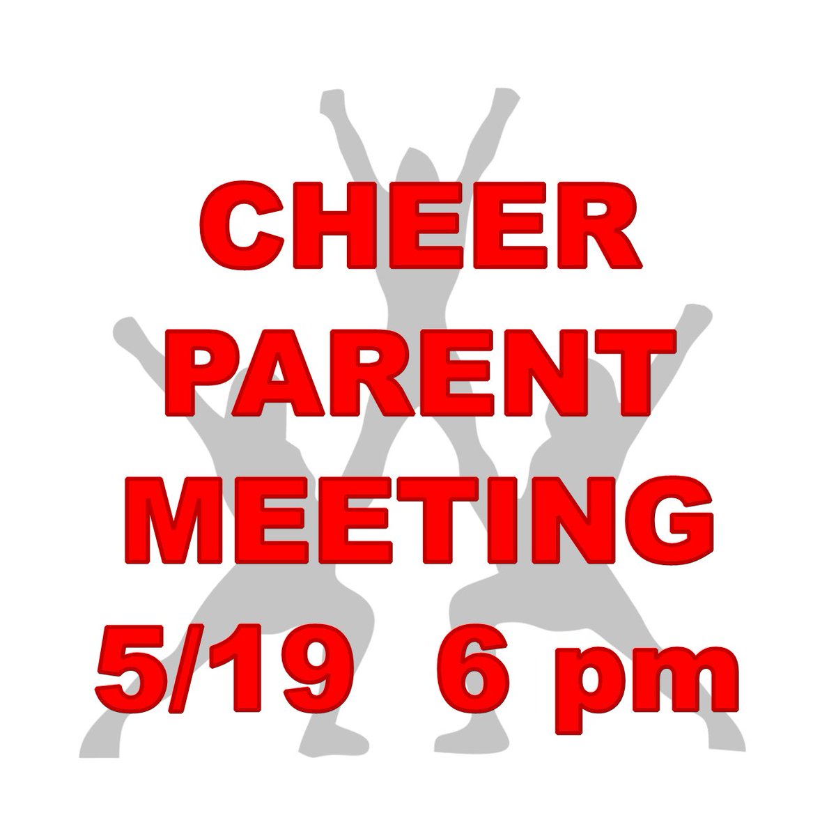 Fort Vancouver CIS (@fvhs_cis) on Twitter photo 📣 CHEER PARENT MEETING
FRIDAY 5/19
6 pm
in the GALLERY
📣Do you want to be a part of our CO-ED CHEER TEAM?
Please attend FRIDAY!
MEET OUR NEW COACH!
📣QUESTIONS?
EMAIL heather.shove@vansd.org 📣 CHEER PARENT MEETING
FRIDAY 5/19
6 pm
in the GALLERY
📣Do you want to be a part of our CO-ED CHEER TEAM?
Please attend FRIDAY!
MEET OUR NEW COACH!
📣QUESTIONS?
EMAIL heather.shove@vansd.org