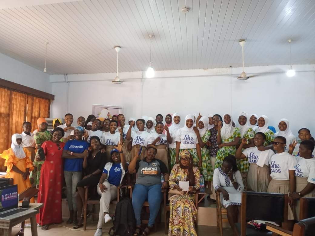 CARDGHANA's tweet photo. On 13th May, 2023 at the Wa Municipal Assembly Conference Hall,  Girls and Young Women. The symposium with mentors highlights the high #sanitary pads #prices. The #impact on youn girls in huge. Thanks to @SheLeadsWeGain
#PlanInternational Ghana. #RefucePadPrices https://t.co/Os4hW6tzWr
