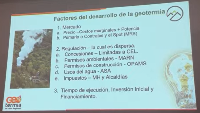 🔴#Dia3 Continúa el desarrollo del #TallerRegionalGeotermia con la participación de <a href="/CRMinae/">Ministerio de Ambiente y Energía de Costa Rica</a>, <a href="/LaGeoSV/">LaGeo</a>, <a href="/GrupoIIDEA/">iiDEA</a> y Ministerio de Energía y Minas de Nicaragua, para conocer las oportunidades de acelerar el aprovechamiento de la Geotermia: Retos en las regulaciones nacionales.