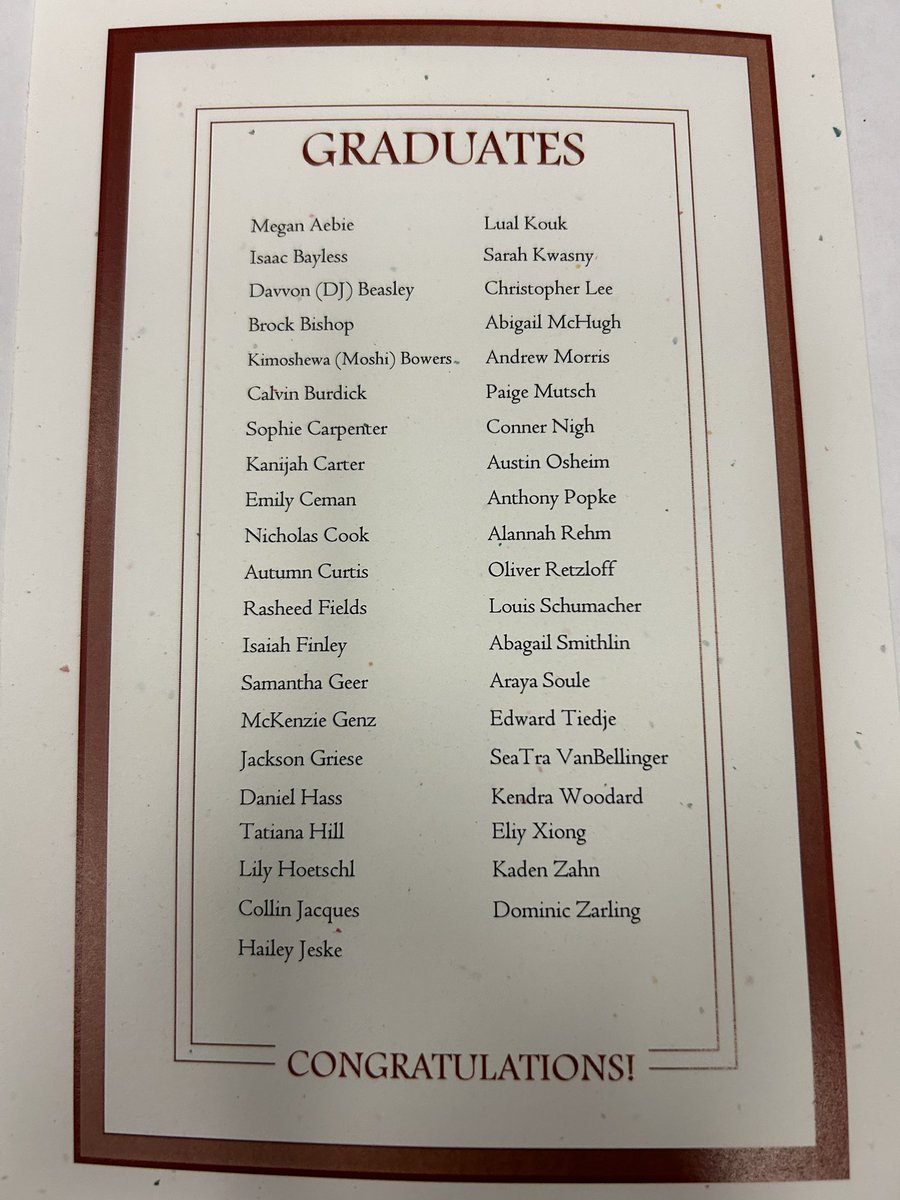 Riverside Graduation was a great celebration of our students <a href="/OshkoshWestHigh/">Oshkosh West High School Athletics</a> who persevered through challenges to earn their diploma. Congratulations to West student, Brock Bishop for being the selected senior speaker.