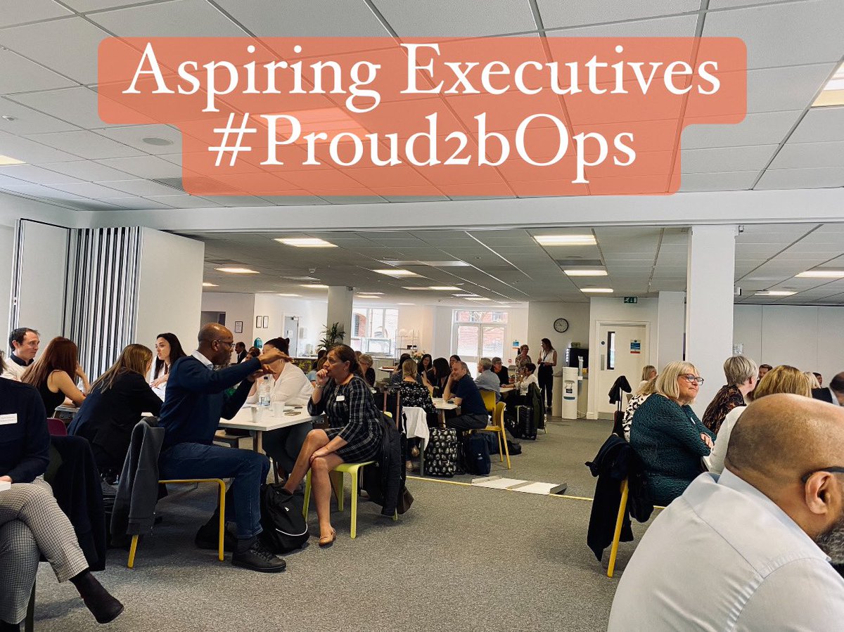 Over 20 aspiring Chief Operating Officers joined over 60 aspiring Executive Directors today-finally meeting face to face to:- connect, feel energised and help each other develop towards being an Exec Director. Well done to our amazing #Proud2bOps members… we hope you thrive! 🤩
