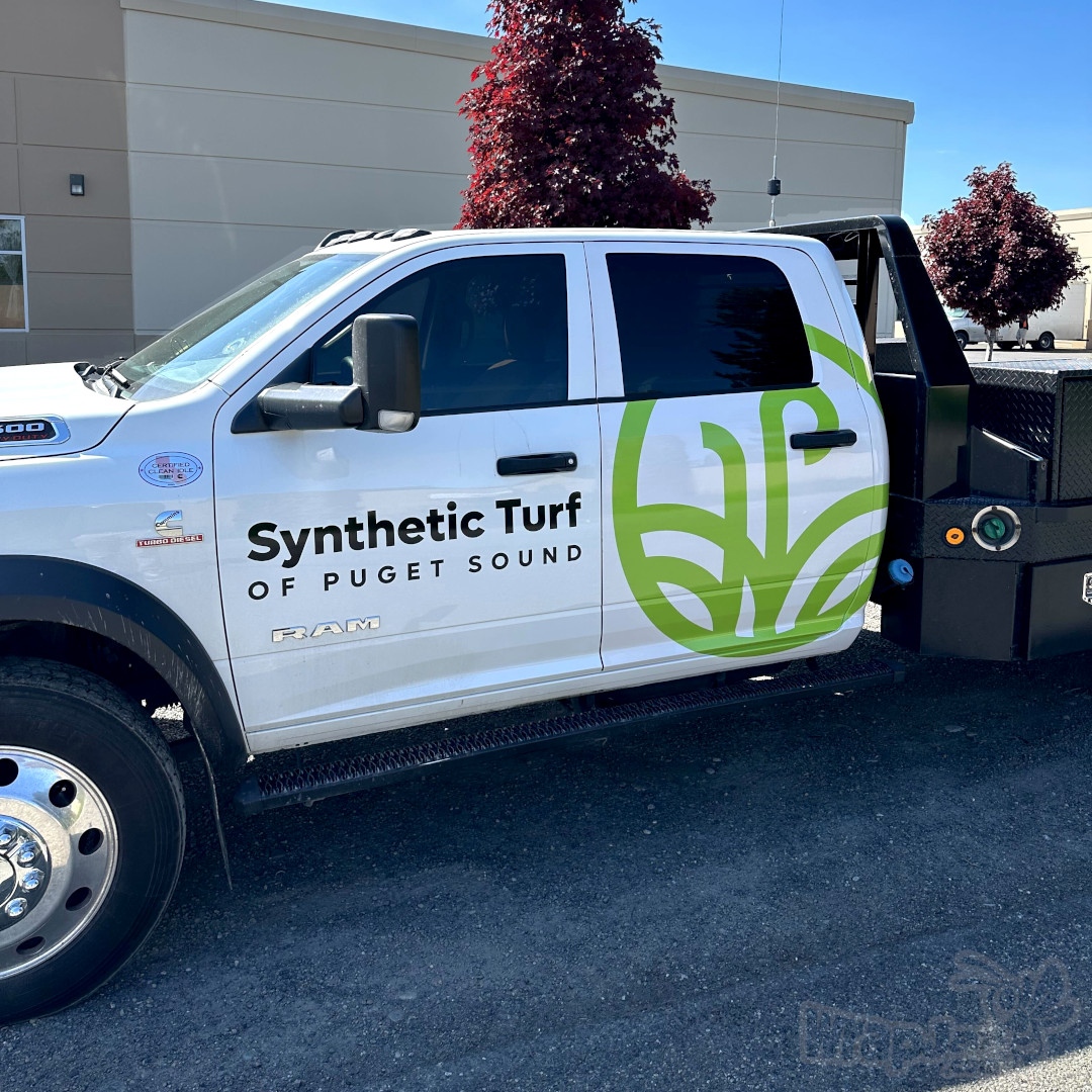 Custom plot graphics on a Dodge Ram 3500 for the great guys over at @syntheticturfofpugetsound Thanks for bringing it by! 
#wrapjax #wraps #wrapper #customwrap #worktruck #dodgeram #dodgetruck #customgraphics #plotgraphics #marketing #custommarketing #vinylwrap #wrapping