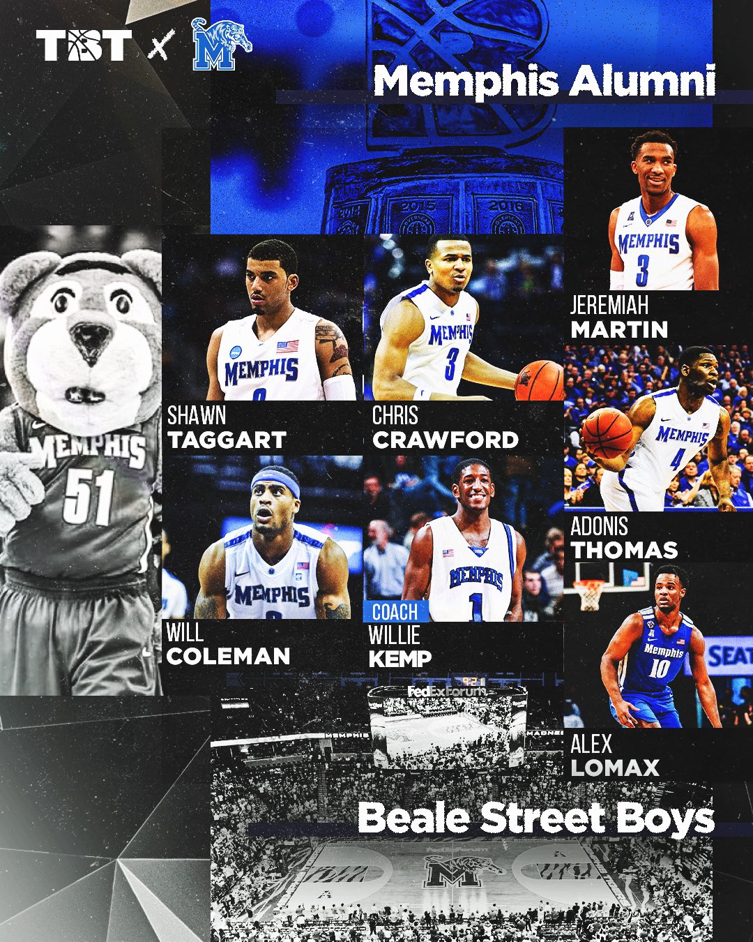 TBT on Twitter "🗣️MEMPHIS STAND UP A Memphis_MBB alumni team has