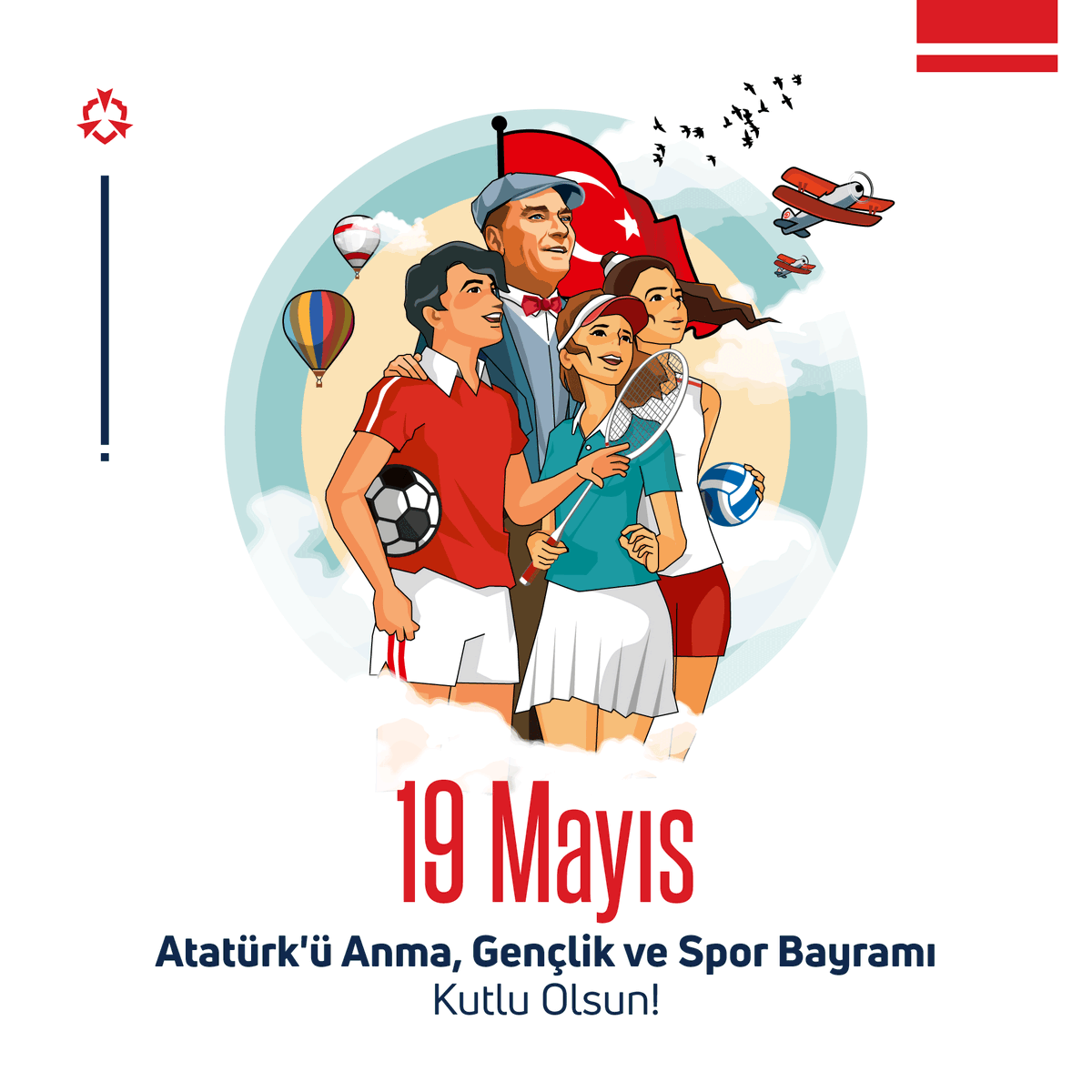 bg_tek_net's tweet photo. 19 Mayıs Atatürk’ü Anma, Gençlik ve Spor Bayramımız Kutlu Olsun!

Başta Gazi Mustafa Kemal Atatürk olmak üzere, tüm kahramanlarımızı minnetle anıyoruz. Onların mücadeleleri, bizlere özgürlük ve bağımsızlık için ne kadar büyük bedeller ödendiğini hatırlatıyor.
#bgtek #19Mayıs https://t.co/tgCL8Pdu4g