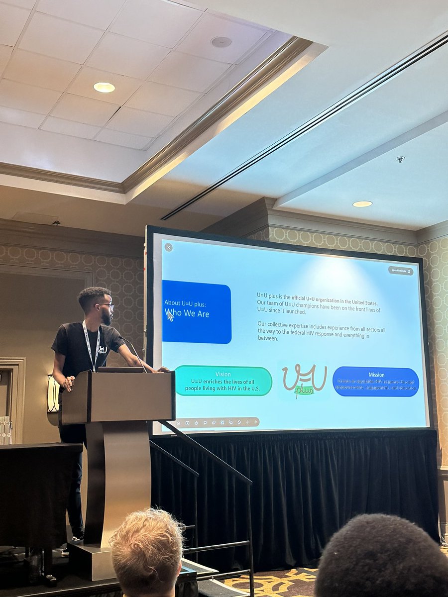 UequalsUplus's tweet photo. We’re excited to be at #STDEngage today discussing #UequalsU — “U=Underutilized: Incorporating U=U into Partner Services” https://t.co/r3DPrGn8pj