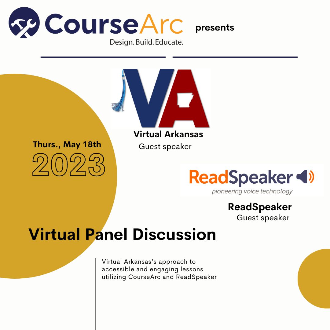 Today's the day! In TWO HOURS, learn how to increase engagement, build accessible content AND provide accommodations for ALL students? Join us for a virtual panel discussion with <a href="/ReadSpeaker/">ReadSpeaker</a> and <a href="/VirtualArkansas/">Virtual Arkansas</a>. There's still time to sign up! bit.ly/3McuEmS