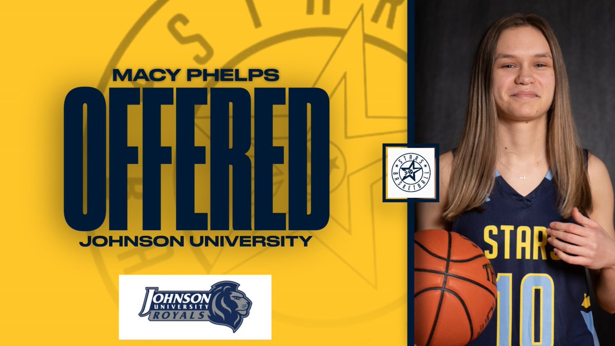 STARS HS GBB (@starsnash_gbb) on Twitter photo We promise this isn't the same post! It's 2023 NORTH Athlete Macy Phelps (<a href="/macyphelps_/">Macy Phelps</a>) with ANOTHER offer. This one is coming from <a href="/JUTNWBB/">Johnson University Women’s Basketball</a> and Coach Lawhon (<a href="/JUCoachLawhon/">Coach Bryon Lawhon</a>). Congratulations, Macy! We promise this isn't the same post! It's 2023 NORTH Athlete Macy Phelps (<a href="/macyphelps_/">Macy Phelps</a>) with ANOTHER offer. This one is coming from <a href="/JUTNWBB/">Johnson University Women’s Basketball</a> and Coach Lawhon (<a href="/JUCoachLawhon/">Coach Bryon Lawhon</a>). Congratulations, Macy!